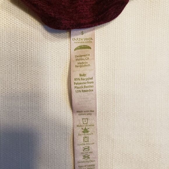 Earth Yoga Cranberry Red Sports Bra - Picture 8 of 8